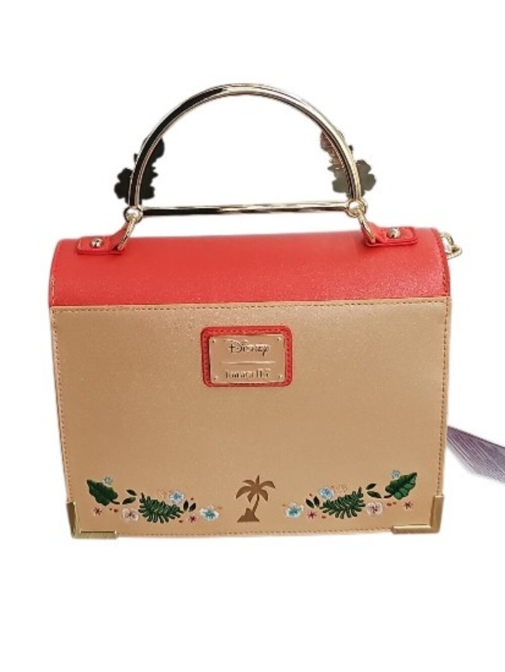 Disney Moana Loungefly Crossbody Bag NWT Embroidered Princess Top Handle Purse - Picture 3 of 14